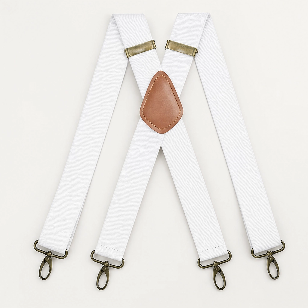 Bracewell – X-Back Hook-Clip Suspenders with Antique Bronze Buckles + 50% OFF