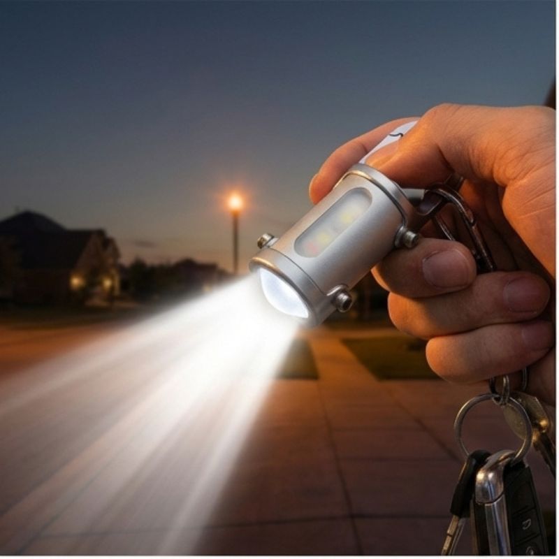 Torchix™ – 1200LM 3-in-1 Keychain Flashlight with Power Bank, 7 Brightness Modes, Waterproof + 50% OFF