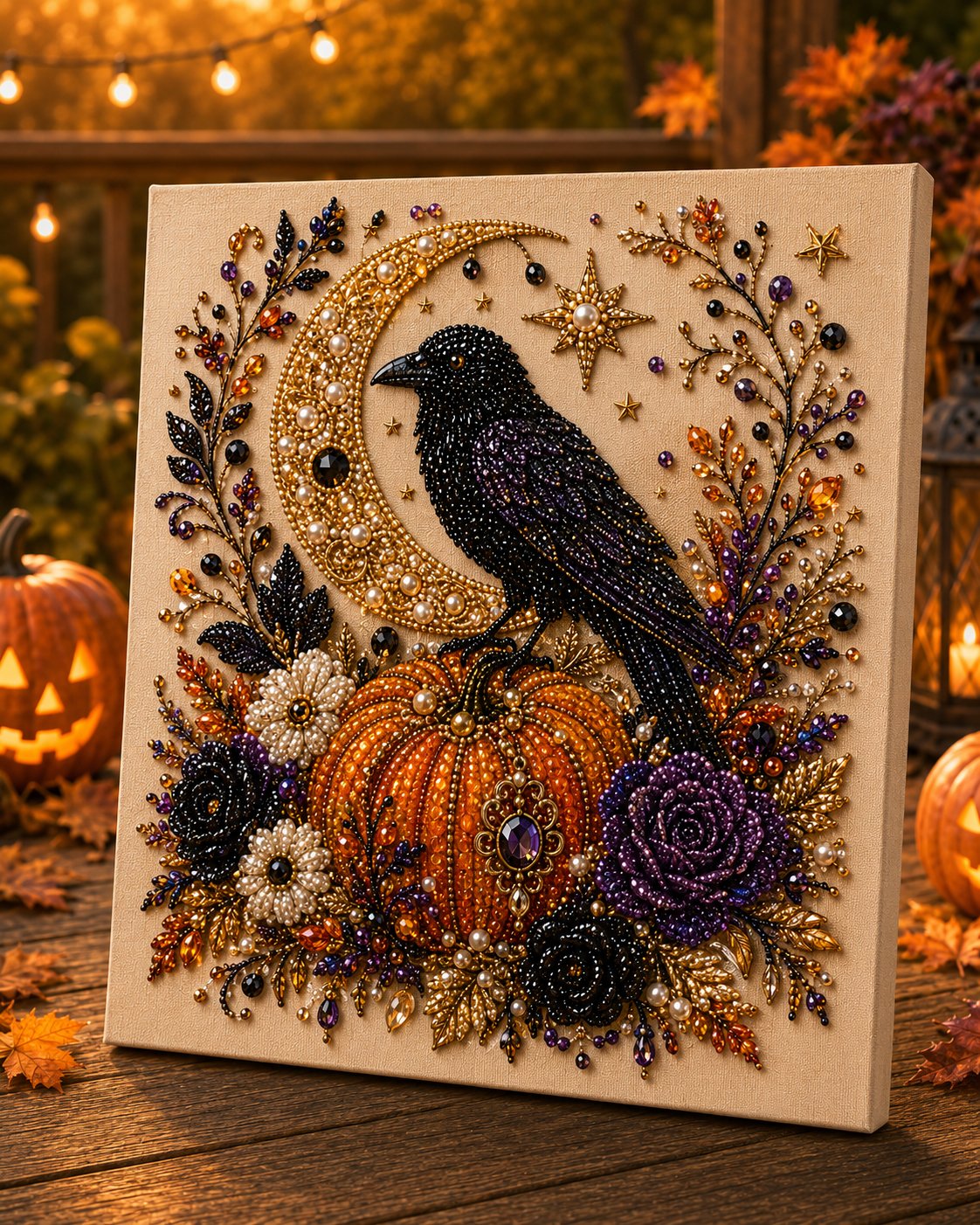 Emberloom – Cozy Halloween Pearl Art DIY Craft Kit + Buy 1 GET 1 FREE