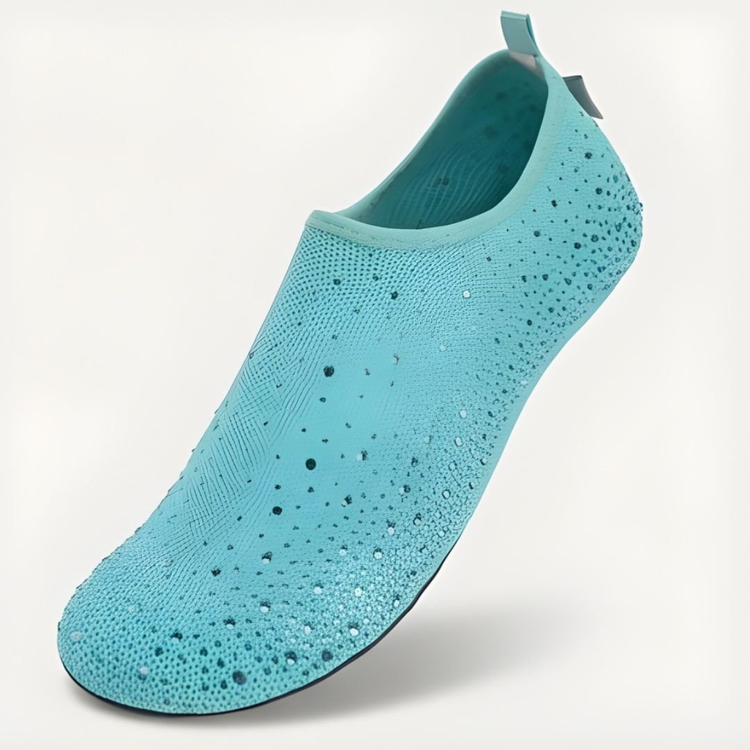 Lumara™ – Rhinestone Sparkle Barefoot Water Shoes for Women | Beach, Travel & Indoor Slip-On +50% OFF