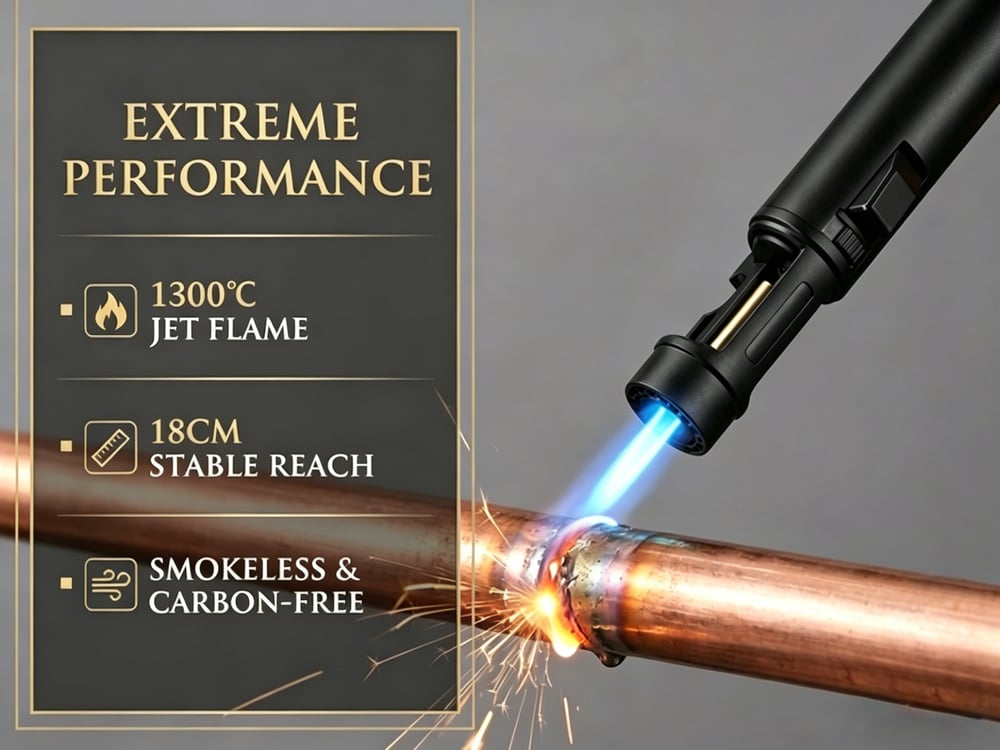 Flintwick™ – 1300°C Windproof Refillable Jet Torch Lighter + 50% OFF