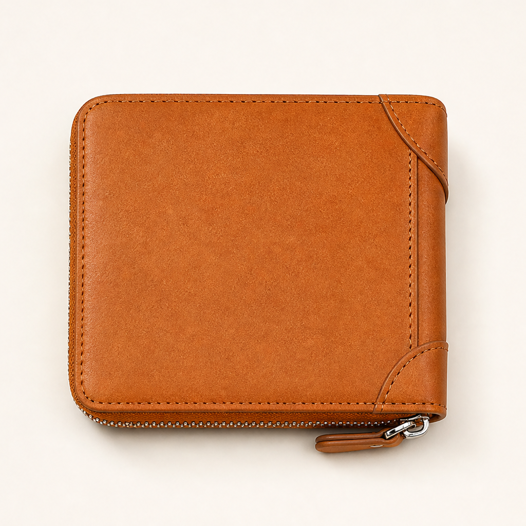 Rivett – Slim RFID Card Holder with Zip Close and ID Window + 50%OFF