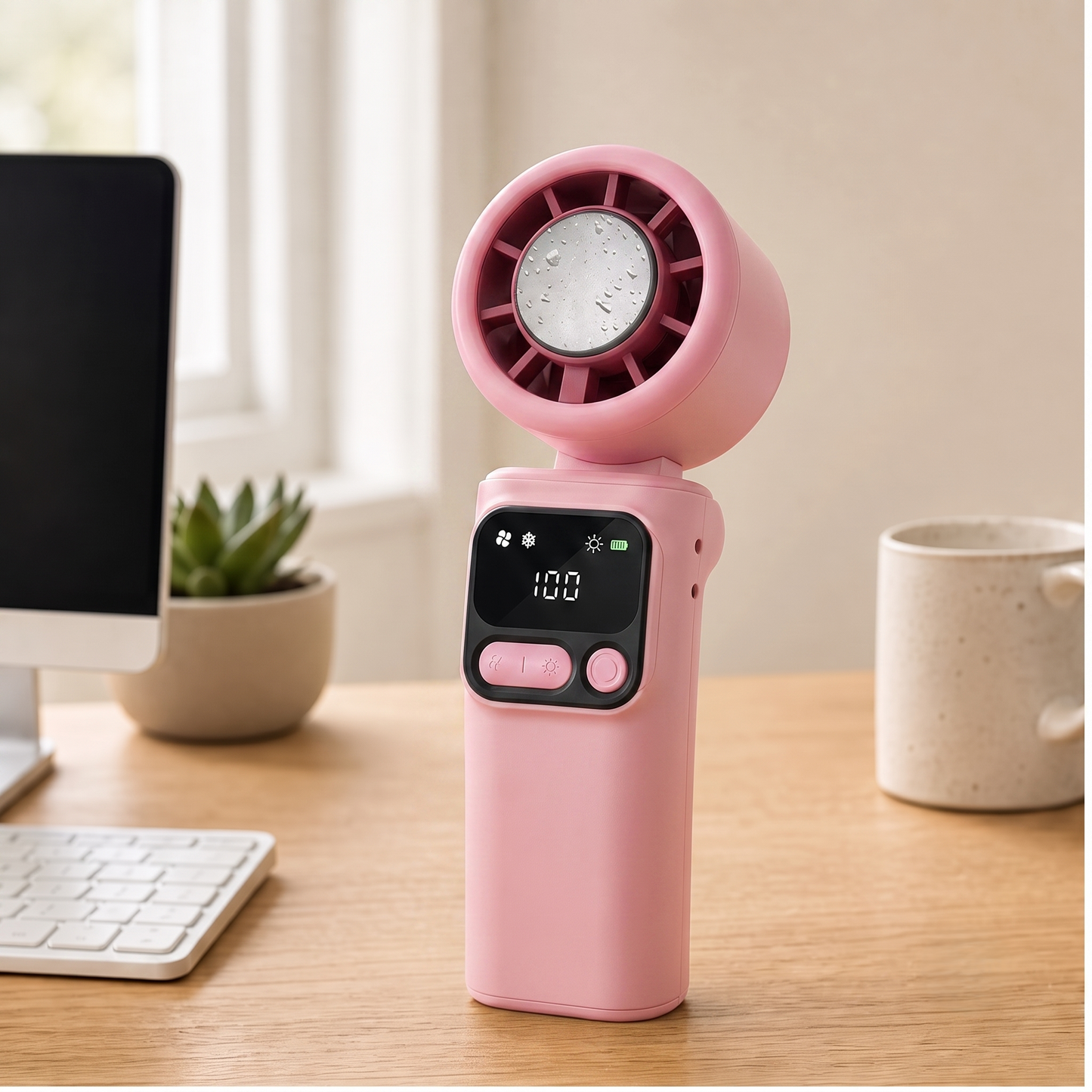 Glaciel – Ice-Plate Cooling Fan, Foldable & Rechargeable Portable Fan + 50% OFF
