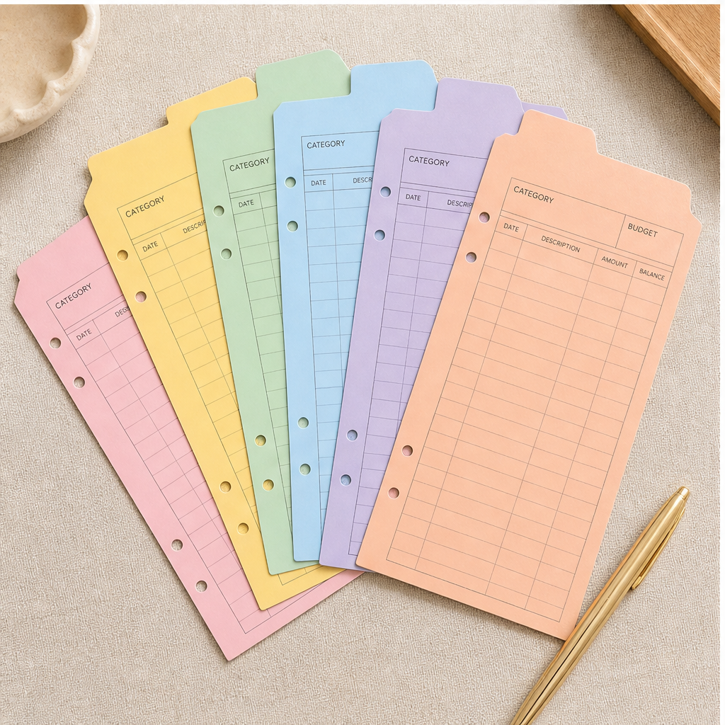 Keepwell – A6 Budget Binder with 12 Writable Cash Envelopes + 50% OFF