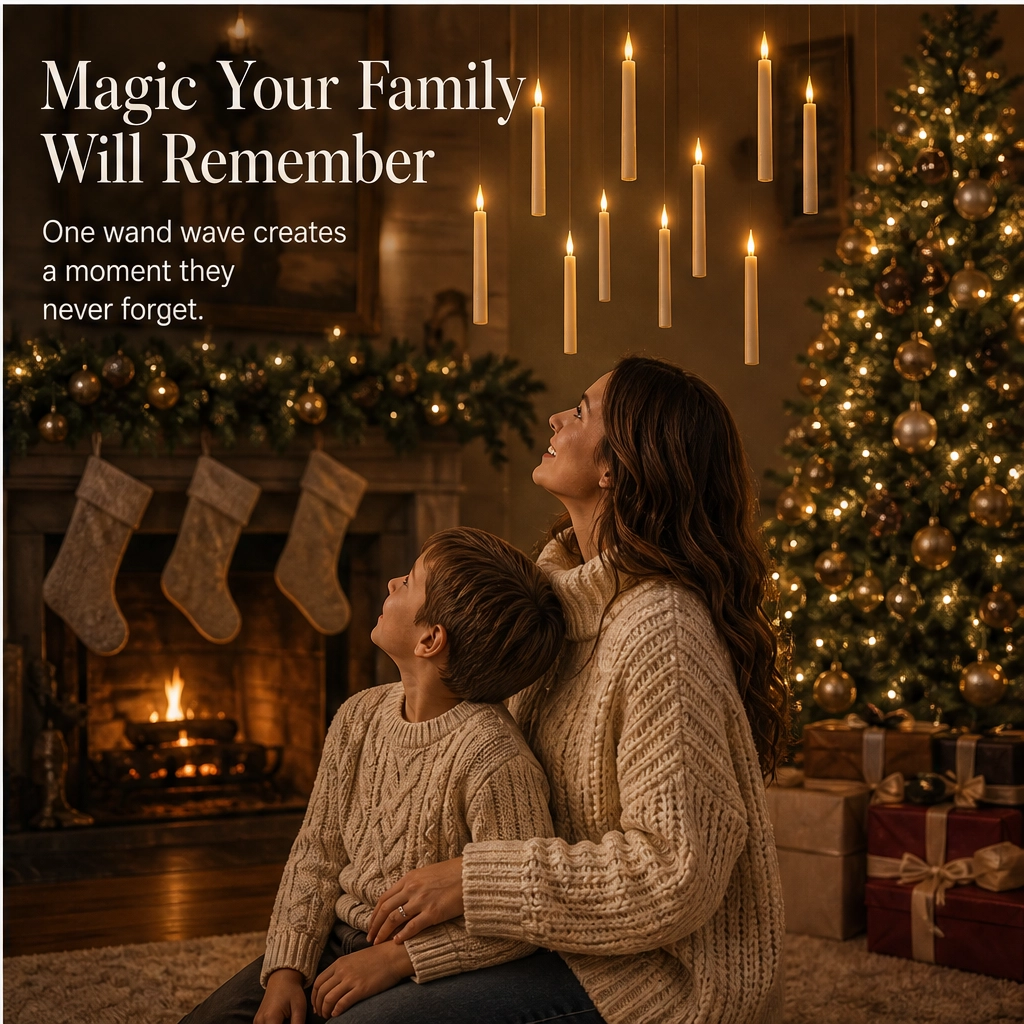 Wickhollow – Wand-Controlled Floating Flameless LED Candles, Set of 12 +50% OFF