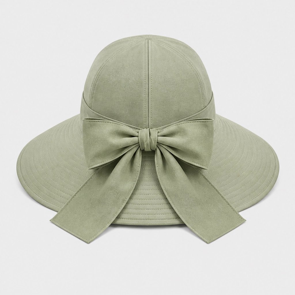 Solene™ – Foldable Wide-Brim Sun Hat with Adjustable Back Bow + 50% OFF