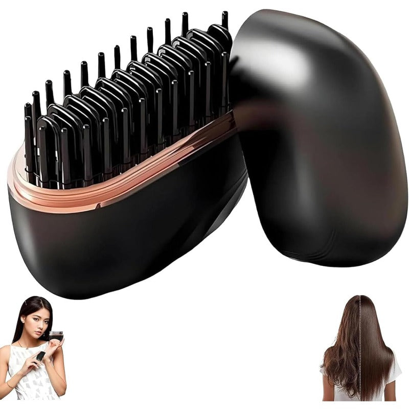 Miravel – Mini Cordless Hair Straightener Brush with 30s Fast Heat & USB-C Charging + 50% OFF