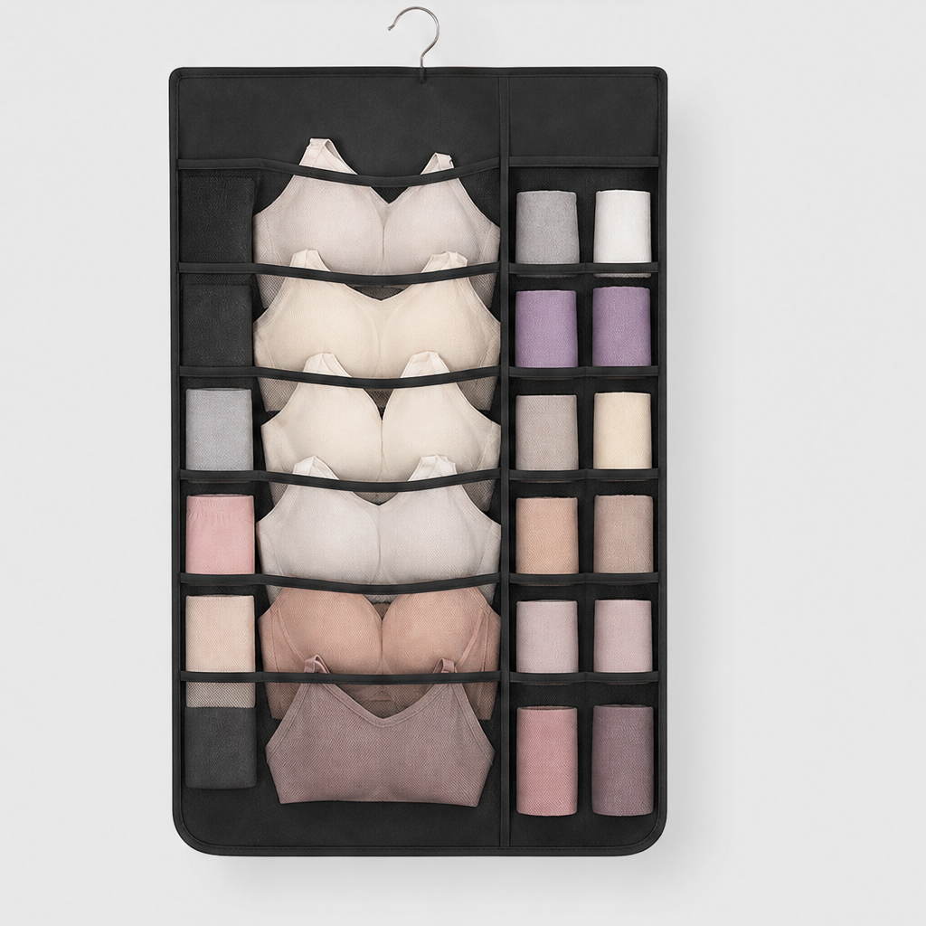 Havenfold – Dual-Sided 30-Pocket Hanging Closet Organizer with 360° Rotating Hanger + 50%OFF