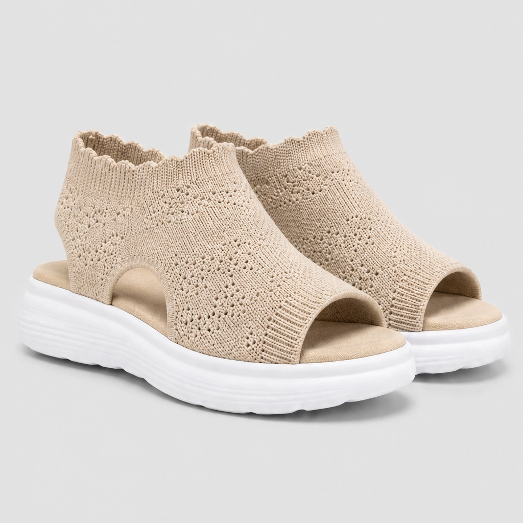 Willowstep™ – Breathable Knit Cushioned Platform Sandals + 50% OFF