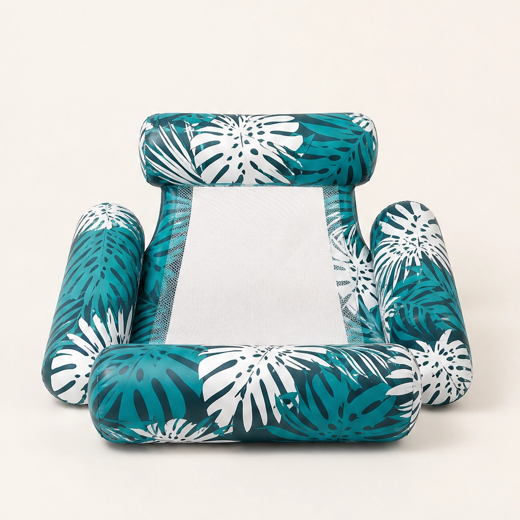 Lagoona – Ultralight Tropical Inflatable Pool Lounge Chair with Cup Holder + 50% OFF