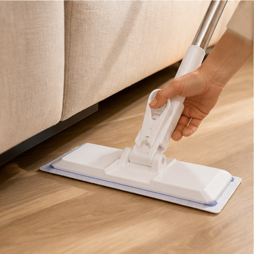 Clenzo – Hands-Free Clamp Mop for Reusable & Disposable Cloths lifestyle