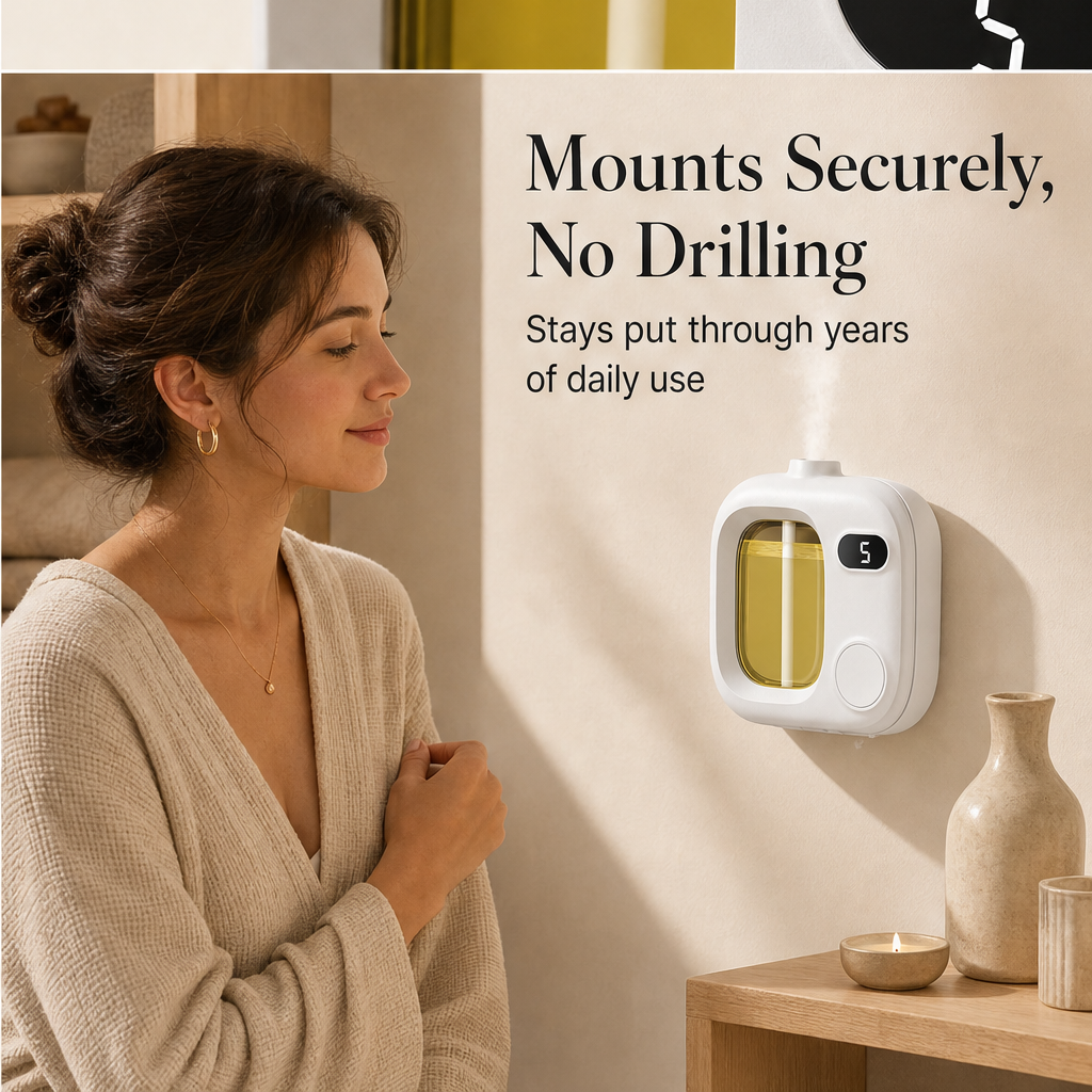 MistCraft – Smart Touch Control 5-Mode LED Aroma Diffuser features