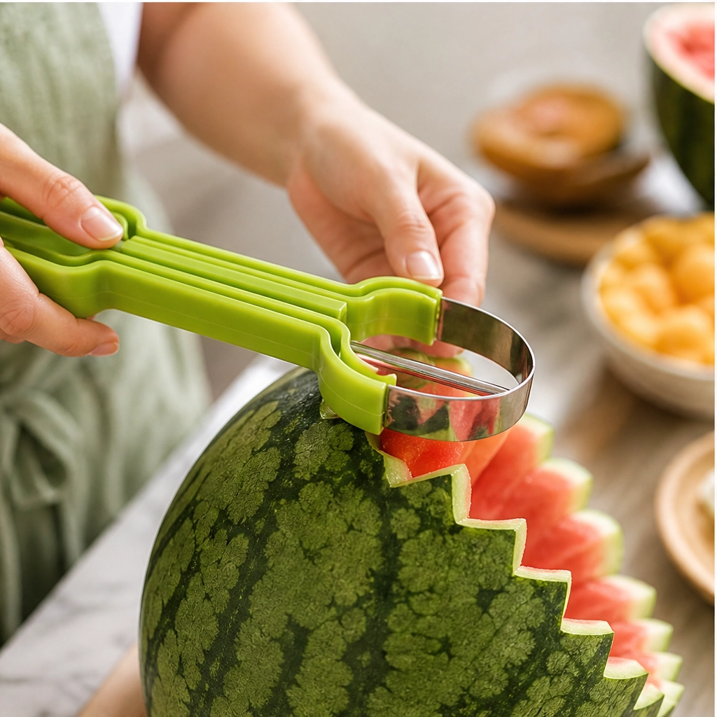 Grovecraft – 3-in-1 Stainless Steel Melon Baller & Carving Tool Kit + 50% OFF
