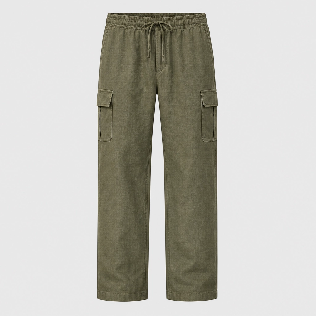 Driftwell™ – Breathable Cotton-Linen Wide-Leg Cargo Pants + 50% OFF