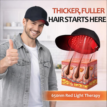 Lumora™ – 650nm Red Light Therapy Hair Growth Cap, Hands-Free & Comfortable + 50% OFF