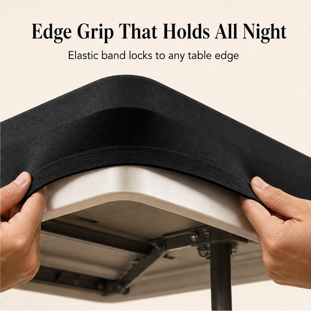Tablure™ – Stretch Fitted Waterproof Folding Table Cover + 50% OFF