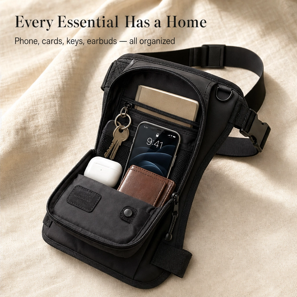 Strider™ – 3-in-1 Convertible Tactical Hip & Crossbody Bag, Water-Resistant Oxford + 50% OFF