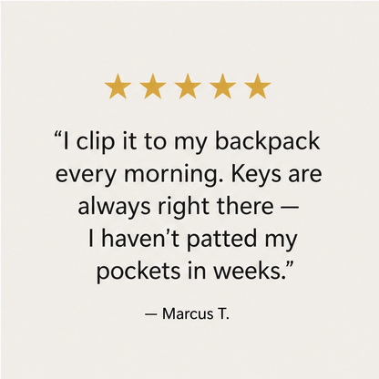 Anchorit™ – Heavy-Duty Retractable Keychain with Steel-Core Cord & Carabiner + 50% OFF