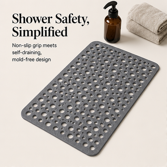 Anchora – Suction-Grip Non-Slip Shower Mat with Quick-Drain Design + 50% OFF