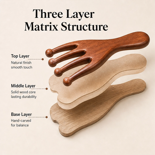 Calmara – Six-Claw Ergonomic Scalp & Body Massage Comb + 50% OFF