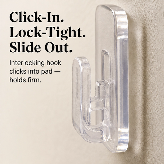 Stowholm – Waterproof Double-Sided Adhesive Wall Hooks, Damage-Free Hold + 50% OFF