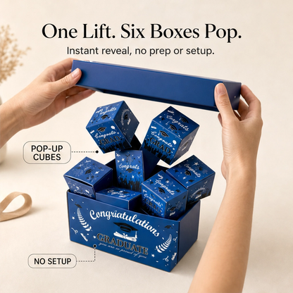 Confettio™ – 2026 Class of Grad Surprise Explosion Gift Box with Pop-Up Cash Reveal + 50% OFF