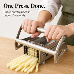 Millcroft – Suction-Lock Stainless Steel Potato & Vegetable Fry Cutter + 50% OFF