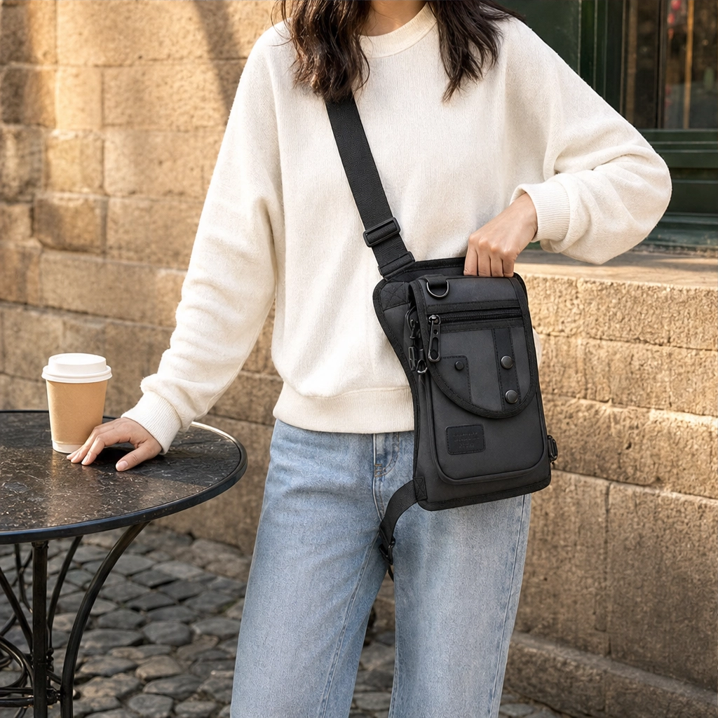 Strider™ – 3-in-1 Convertible Tactical Hip & Crossbody Bag, Water-Resistant Oxford + 50% OFF