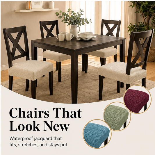 Loomcroft – Waterproof Stretch Jacquard Chair Seat Cover + 50% OFF