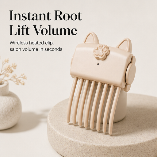 Crownaire – Wireless Heated Root Lift Clip for Fine, Flat Hair - BUY 1 + 1 FREE