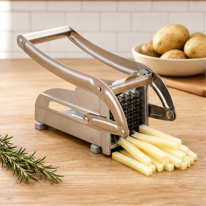 Millcroft – Suction-Lock Stainless Steel Potato & Vegetable Fry Cutter + 50% OFF