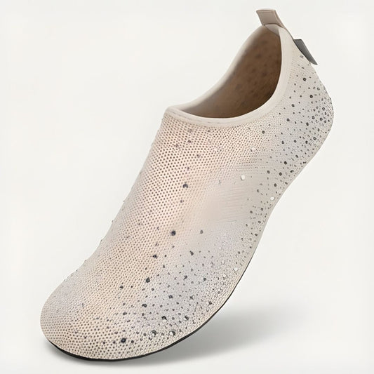 Lumara™ – Rhinestone Sparkle Barefoot Water Shoes for Women | Beach, Travel & Indoor Slip-On +50% OFF