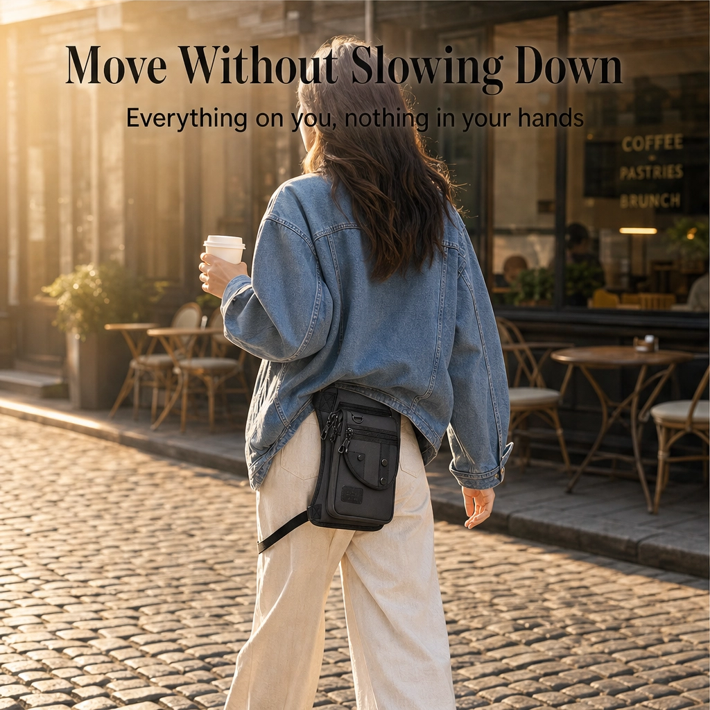 Strider™ – 3-in-1 Convertible Tactical Hip & Crossbody Bag, Water-Resistant Oxford + 50% OFF