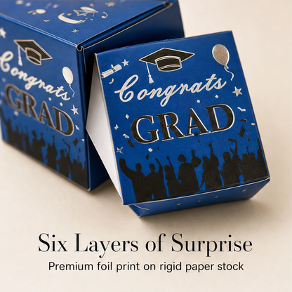 Confettio™ – 2026 Class of Grad Surprise Explosion Gift Box with Pop-Up Cash Reveal + 50% OFF