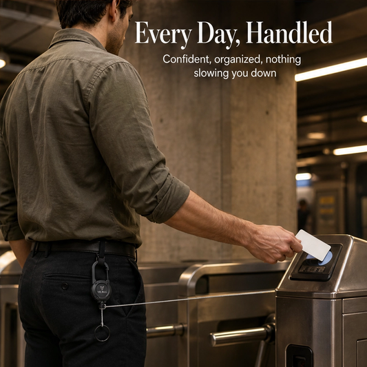 Anchorit™ – Heavy-Duty Retractable Keychain with Steel-Core Cord & Carabiner + 50% OFF