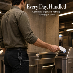 Anchorit™ – Heavy-Duty Retractable Keychain with Steel-Core Cord & Carabiner + 50% OFF