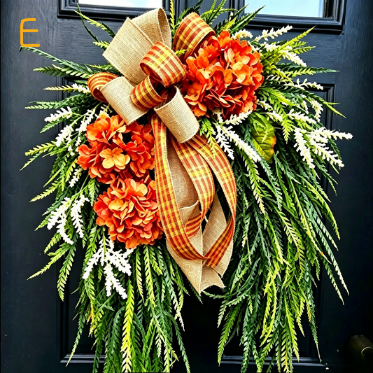 Willowmere – Handcrafted Rattan Hydrangea All-Season Wreath + 50% OFF