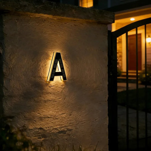 Duskmark – Solar LED House Numbers, 9-Inch Waterproof Address Light + 50% OFF