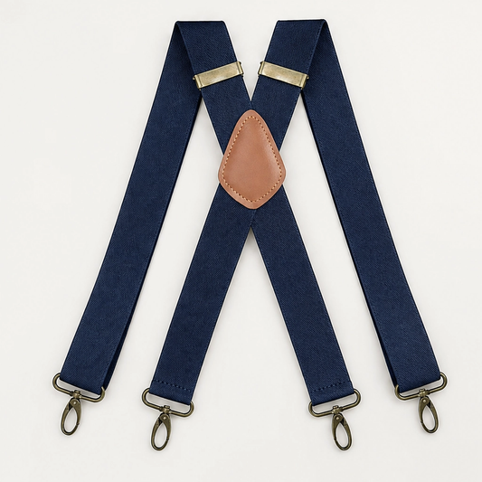 Bracewell – X-Back Hook-Clip Suspenders with Antique Bronze Buckles + 50% OFF