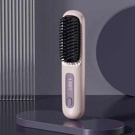 Lumane – Cordless Ceramic Ionic Hair Straightening Comb + 50% OFF