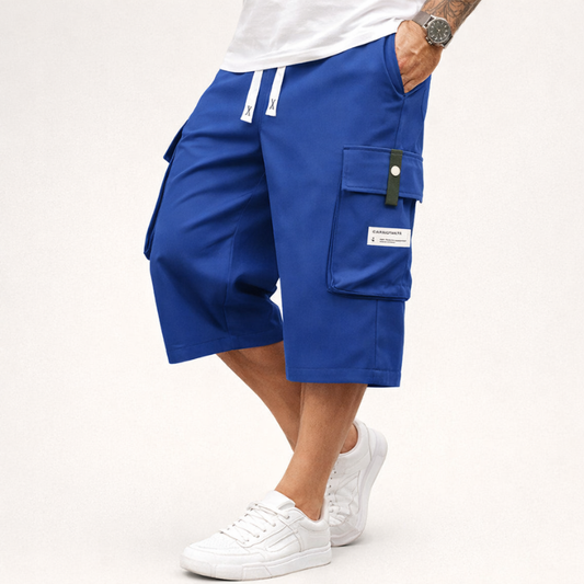 Haul™ – Elastic Drawstring Waist Cargo Shorts for Men + 50% OFF