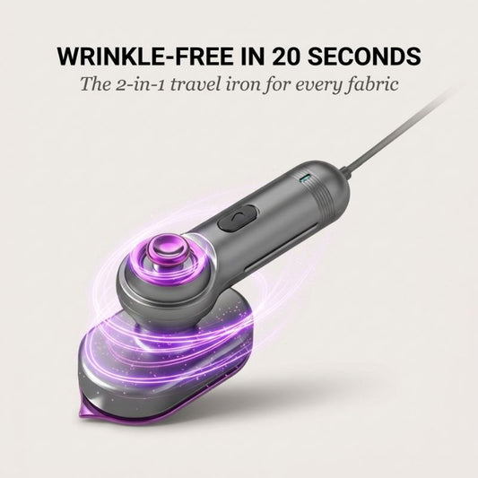 Presswick™ – 2-in-1 Portable Handheld Garment Steamer & Travel Iron + 50% OFF
