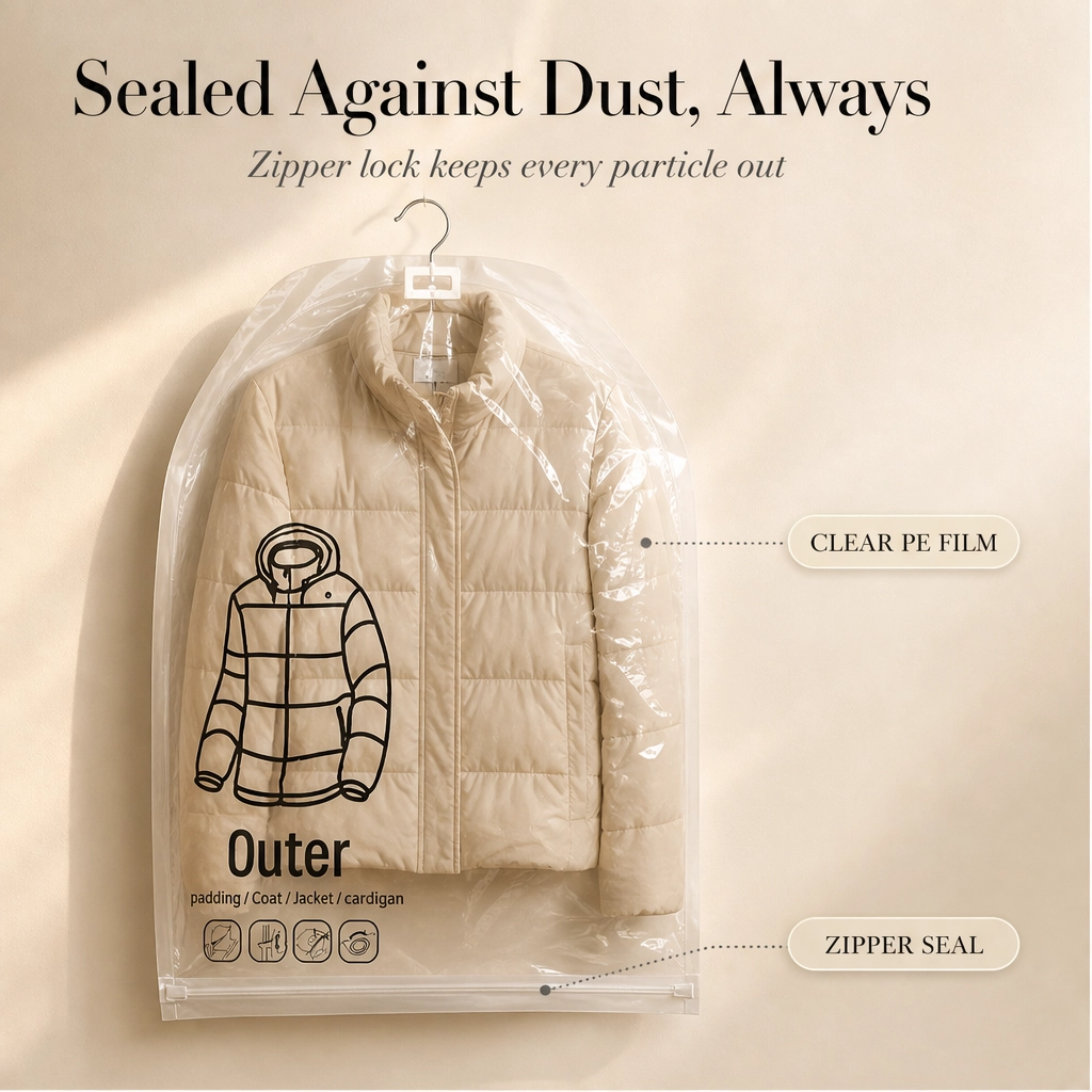 Hushvault™ – Hanging Vacuum Storage Bags for Coats, Jackets & Closet Organization + 50% OFF