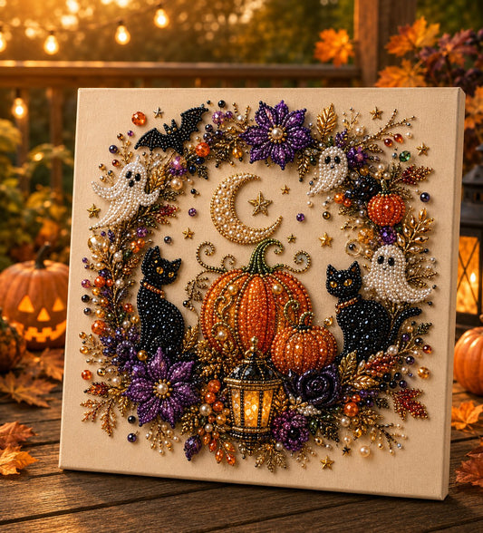 Emberloom – Cozy Halloween Pearl Art DIY Craft Kit + Buy 1 GET 1 FREE