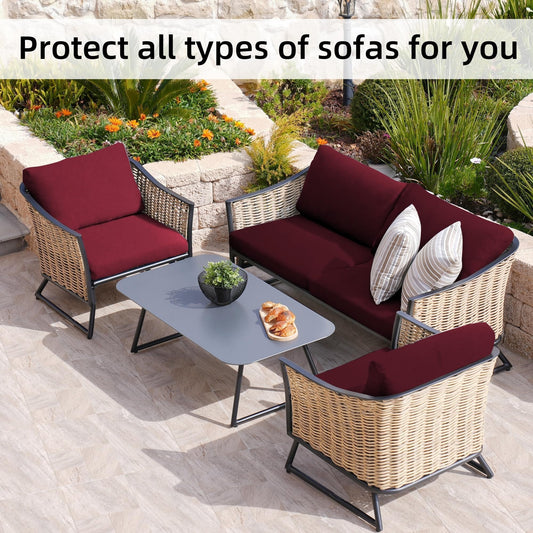 Verandale – Stretch Slip-On Patio Cushion Covers, Zipper-Free Snug Fit + 50% OFF