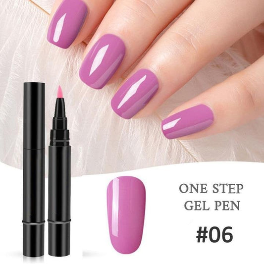 Glazelle – 18-Color One Step Gel Nail Pen Set with Mini UV Lamp +Bu 1 Get 1 FREE