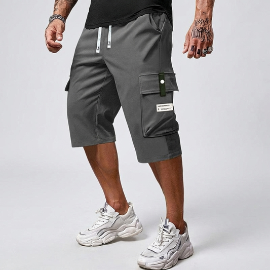 Haul™ – Elastic Drawstring Waist Cargo Shorts for Men + 50% OFF