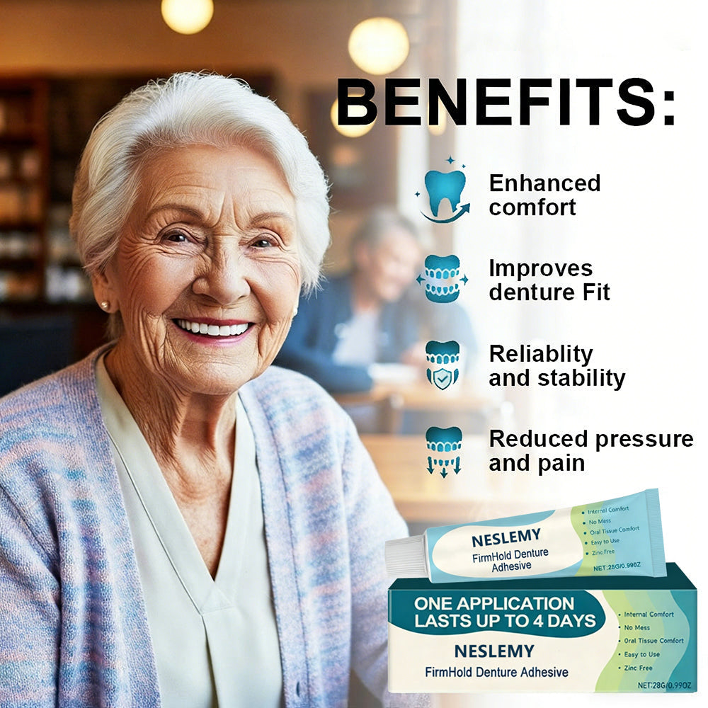 NESLEMY DENTURE-LOCK — SECURE YOUR SMILE ALL DAY — 50% OFF