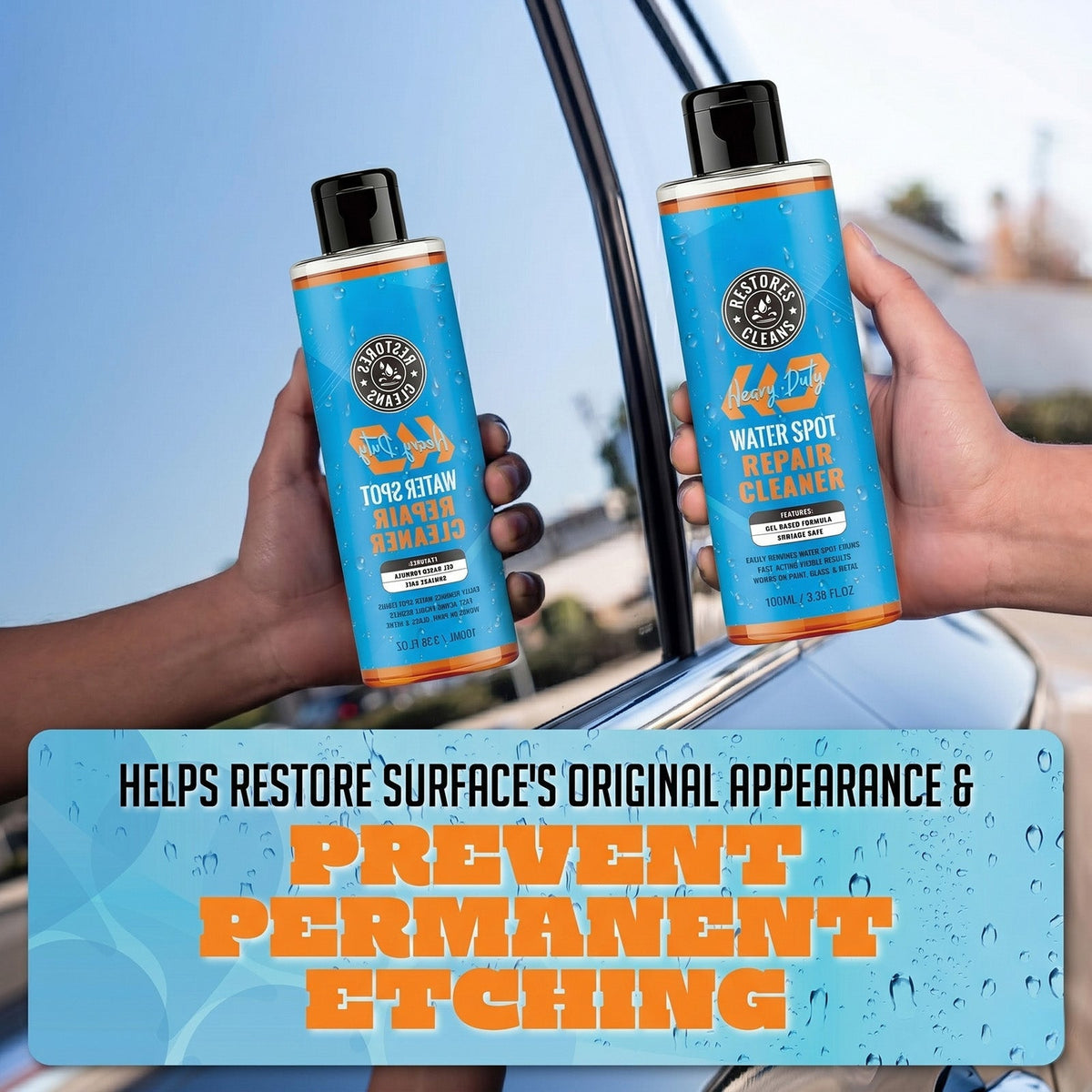 Glintforge™ – Heavy-Duty Gel Water Spot Remover for Cars, Glass & Metal + 50% OFF