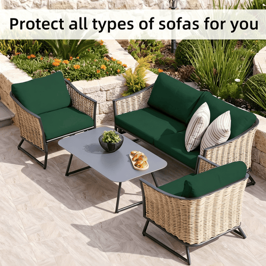 Verandale – Stretch Slip-On Patio Cushion Covers, Zipper-Free Snug Fit + 50% OFF